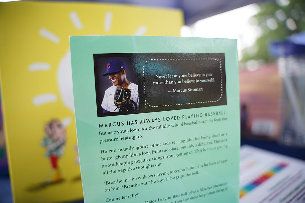 A flyer with a quote by Marcus Stroman that reads: Never let anyone believe in you more than you believe in yourself.