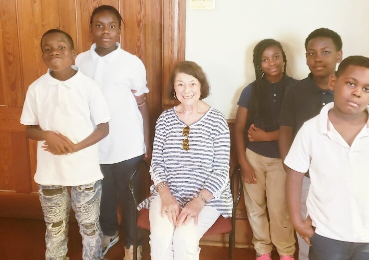 THA youths with Ms Marianna Keesee.