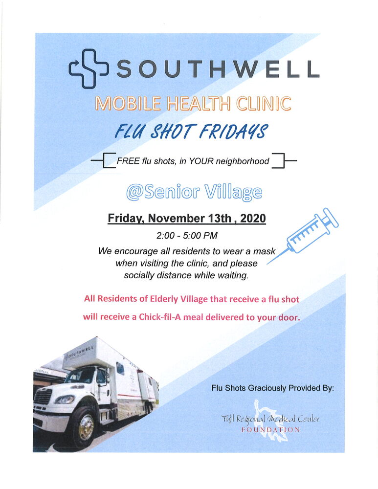 Elderly Village Free Flu Shots