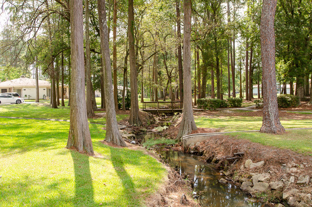 Creek on Elderly Village property