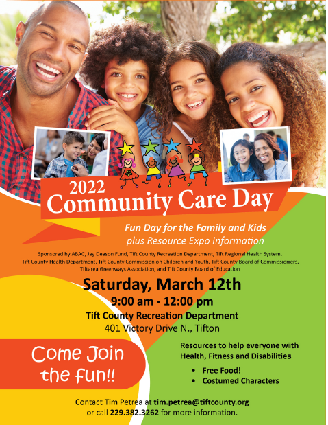 2022 Community Care Day Flyer - All content as listed above