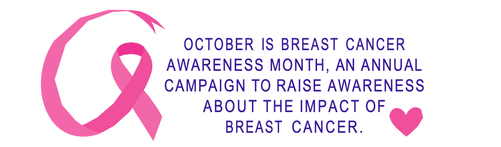 October is breast cancer awareness month, an annual campaign to raise awareness about the impact of breast cancer.