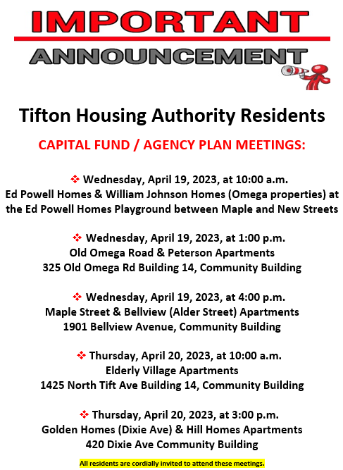 Capital Funds Meeting Flyer. All information listed above.