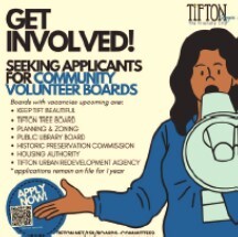 Community Volunteer Notice. All information on this notice is listed above.