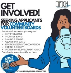 Get involved Flyer. All information as listed below.
