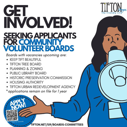 Get involved Flyer. All information as listed below.