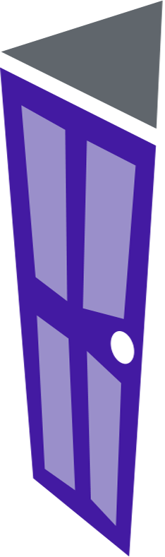 Purple door from Tifton Housing's logo