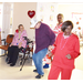 A man and a woman dancing next to each other