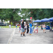  A group of people dancing. 